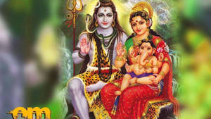 Lord Shiva With Wife Parvati Wallpaper