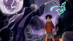 Lord Voldemort Dark Purple Illustration Wallpaper