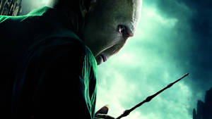 Lord Voldemort Green Night Sky Wallpaper