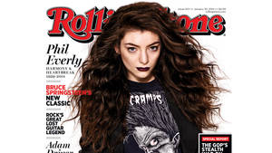 Lorde Rolling Stone Poster Wallpaper