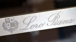 Loro Piana Metal Nameplate Wallpaper