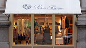 Loro Piana Store Front Wallpaper