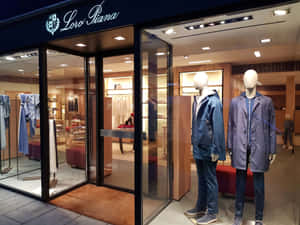 Loro Piana Window Display Wallpaper