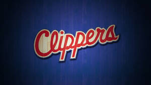 Los Angeles Clippers Blue Wood Design Wallpaper