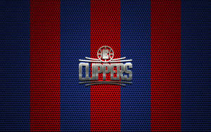 Los Angeles Clippers Striped Mesh Wallpaper