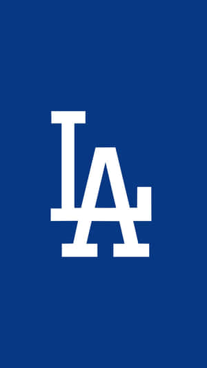 Los Angeles Dodgers Logo Blue Background Wallpaper