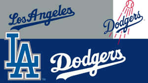 Los Angeles Dodgers Logos Compilation Wallpaper