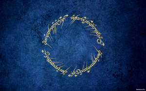 Lotr Ring Inscription Lord Of The Rings Wallpaper