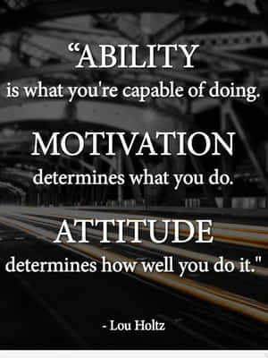 Lou Holtz Football Quote Wallpaper