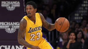 Lou Williams In Los Angeles Lakers Wallpaper