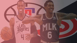 Lou Williams With Rojan Rondo Wallpaper