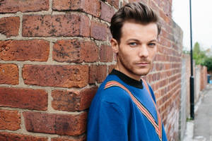 Louis Tomlinson In A Blue Sweater Wallpaper