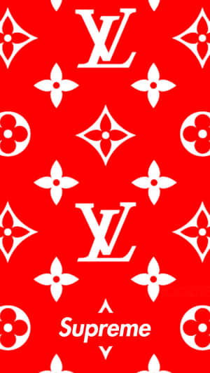 Louis Vu Supreme Wallpaper Wallpaper