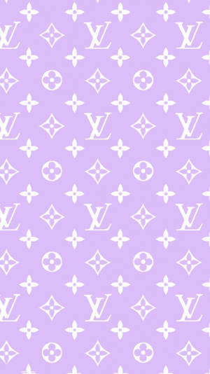 Louis Vuitton Logo Pastel Purple Aesthetic Vsco Wallpaper