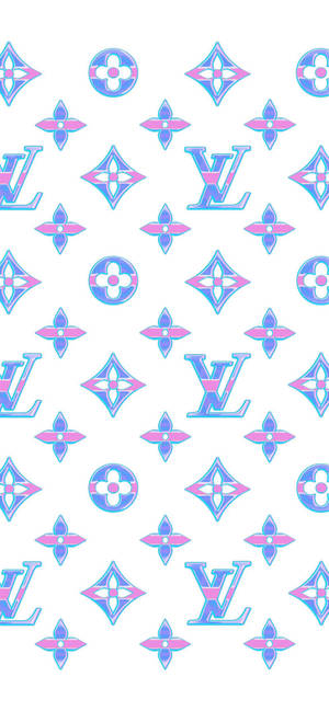 Louis Vuitton Phone Glossy Pattern Wallpaper