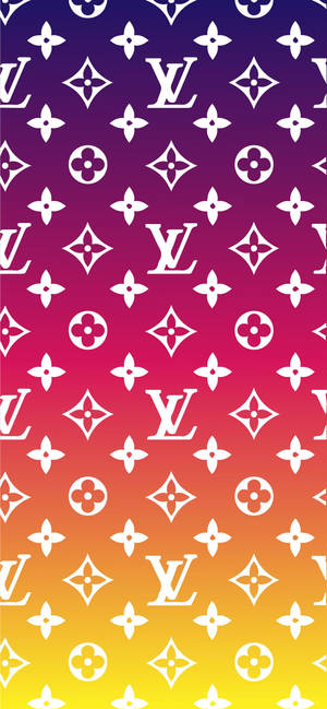 Louis Vuitton Phone Vibrant Gradient Wallpaper