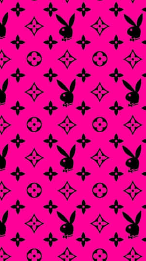 Louis Vuitton Pink With Playboy Bunny Wallpaper
