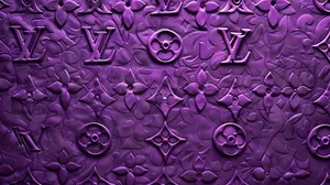 Louis Vuitton Purple Embossed Pattern Wallpaper