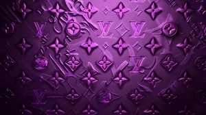 Louis Vuitton Purple Pattern Wallpaper Wallpaper