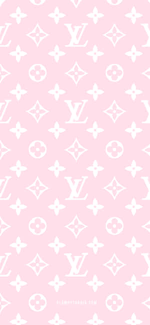 Louis Vuitton Wallpaper In Pink And White Wallpaper