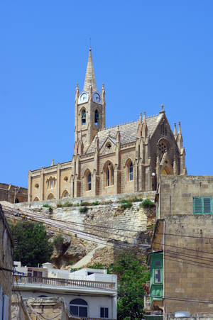Lourdes Chapel Malta Wallpaper
