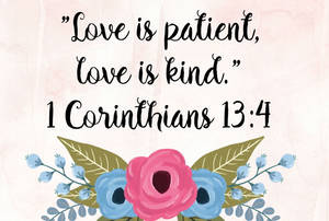Love Bible Quote Wallpaper
