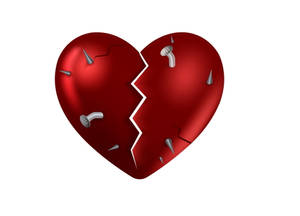 Love Failure Battered Heart Wallpaper