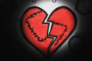 Love Failure Scarred Heart Wallpaper