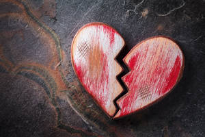 Love Failure Worn Heart Wallpaper