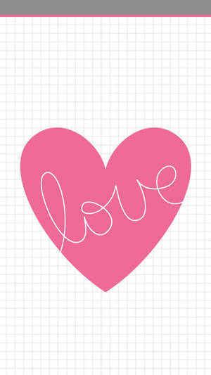 Love Heart Minimalist Iphone Wallpaper