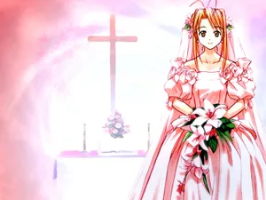 Love Hina Naru Bride Wallpaper