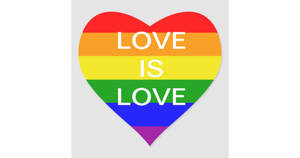 Love Is Love In Pride Heart Wallpaper