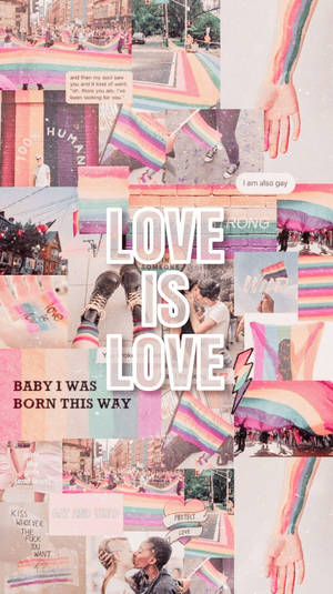 Love Is Love Lesbian Aesthetic Wallpaper