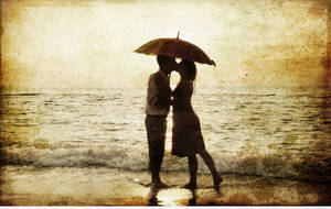 Love Story By The Sea Wallpaper