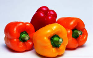 Lovely Multi-colored Bell Pepper Fruits Wallpaper