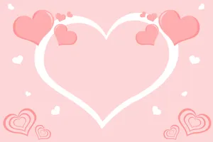Lovely_ Pink_ Hearts_ Background Wallpaper