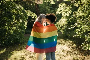Lovers Rainbow Flag Wallpaper