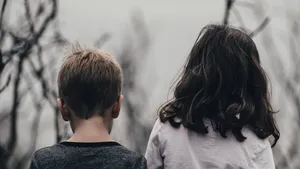 Loving Siblings - Brother And Sister Bonding Time Wallpaper