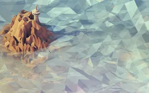 Low Poly Atlantis Wallpaper