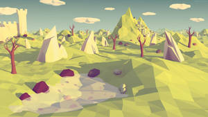 Low Poly Nature Wallpaper