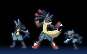 Lucario Pokémon Evolution Growth Wallpaper