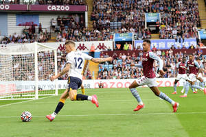 Lucas Digne In Sprint With The Ball Wallpaper