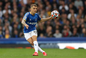 Lucas Digne With A Ball Wallpaper