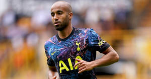 Lucas Moura In Printed Football Jersey Wallpaper