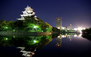 Lucent Osaka Castle Wallpaper