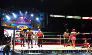 Lucha Libre Match Arena Mexico Wallpaper