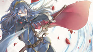 Lucina With Petals Wallpaper