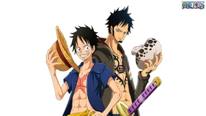 Luffy 4k And Trafalgar Law Wallpaper