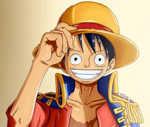 Luffy 4k Wearing Captains Jacket Wallpaper