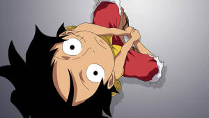 Luffy Looking Up One Piece Desktop Wallpaper